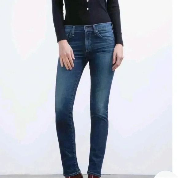 Citizens of Humanity- Agnes Mid Rise Slim Straight Jeans-26 - Picture 1 of 10